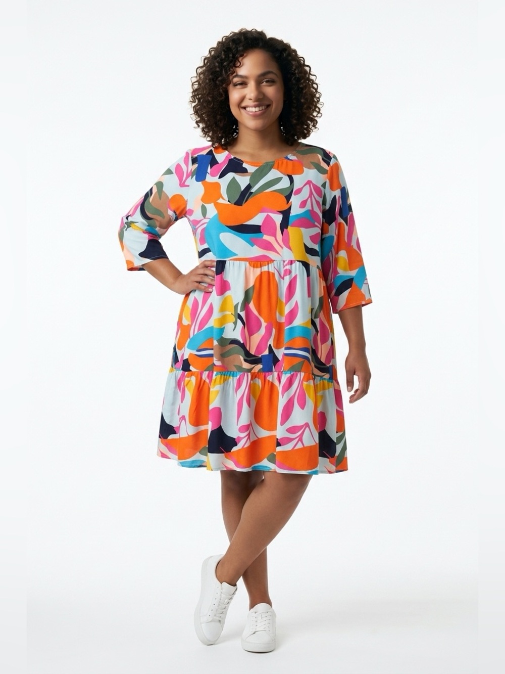Papillon tiered dress